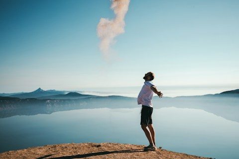 Person finding calm and clarity
